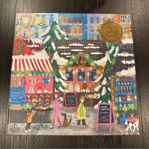 Galison Merry Market 1000-Piece Foil Puzzle
